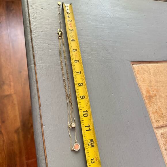 DKNY Gold Tone Layered Necklace - Picture 3 of 7